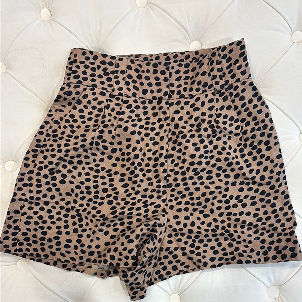 Leopard Print Dress Shorts